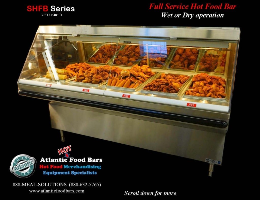 Atlantic Food Bars - Full Service Hot Food Bar - SHFB7240 front