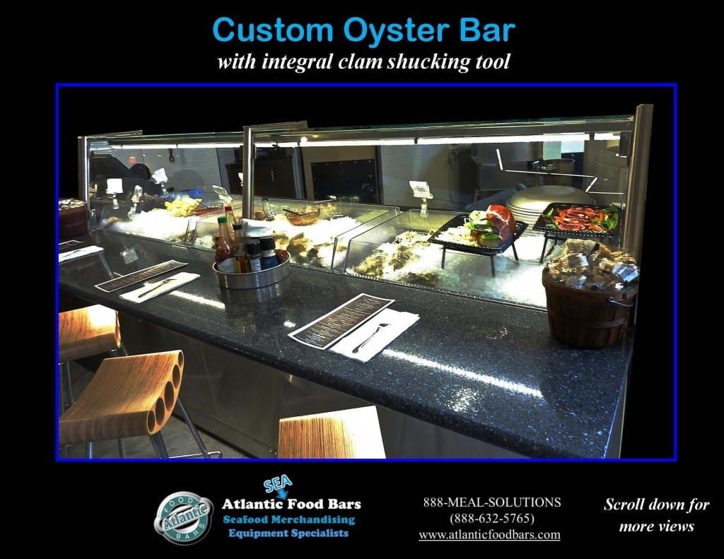Atlantic Food Bars - Custom 8' Oyster Shucking Case 2
