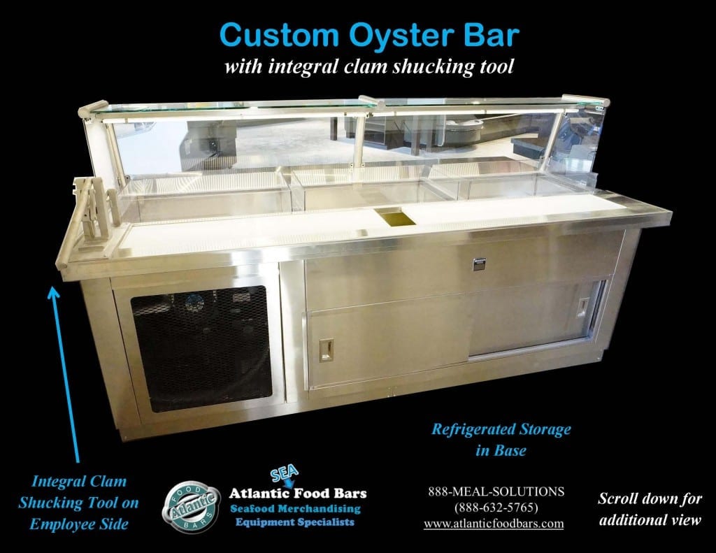 Atlantic Food Bars - Custom 8' Oyster Shucking Case 3