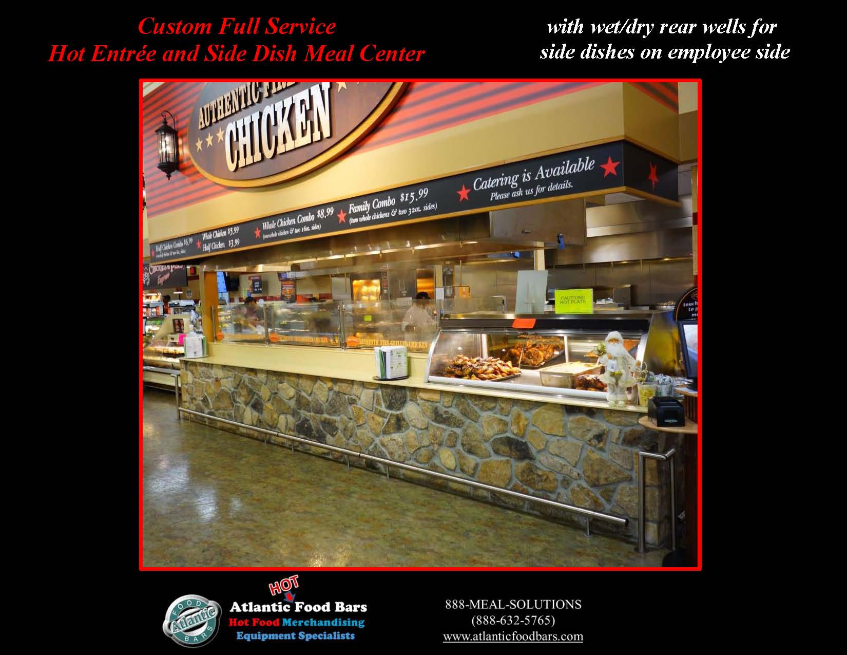 Atlantic Food Bars - Custom Hot Entree & Side Meal Center 1