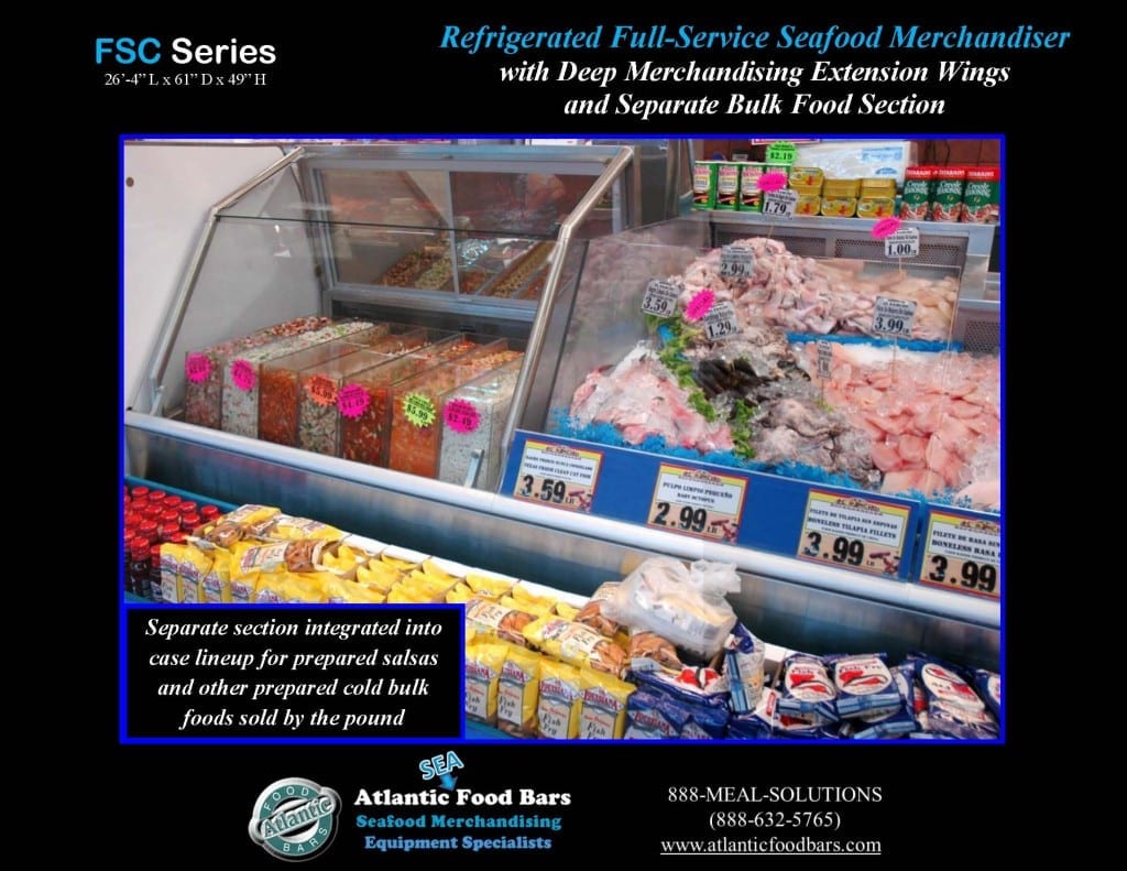 Atantic Food Bars - 26' Fresh Seafood Merchandiser with 4 wings and closed section for refrigerated bulk food - FSC31661-EW_Page_2