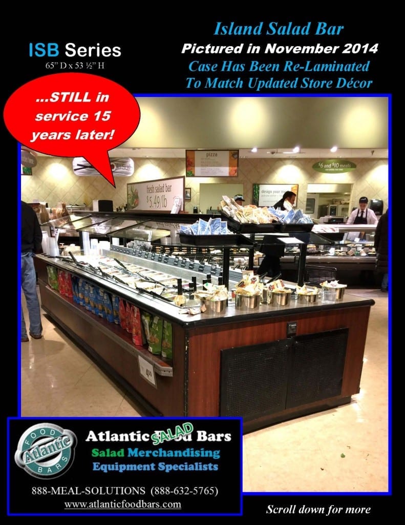 Atlantic Food Bars - The 15 Year Club - ISB14863 Refrigerated Island Salad Bar - STILL IN SERVICE! 2