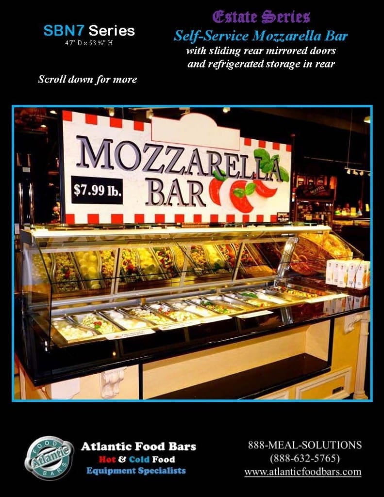 Atlantic Food Bars - Estate Series Self-Service Mozzarella Bar - SB9647N7-DCL-RSD-SC-VH 3