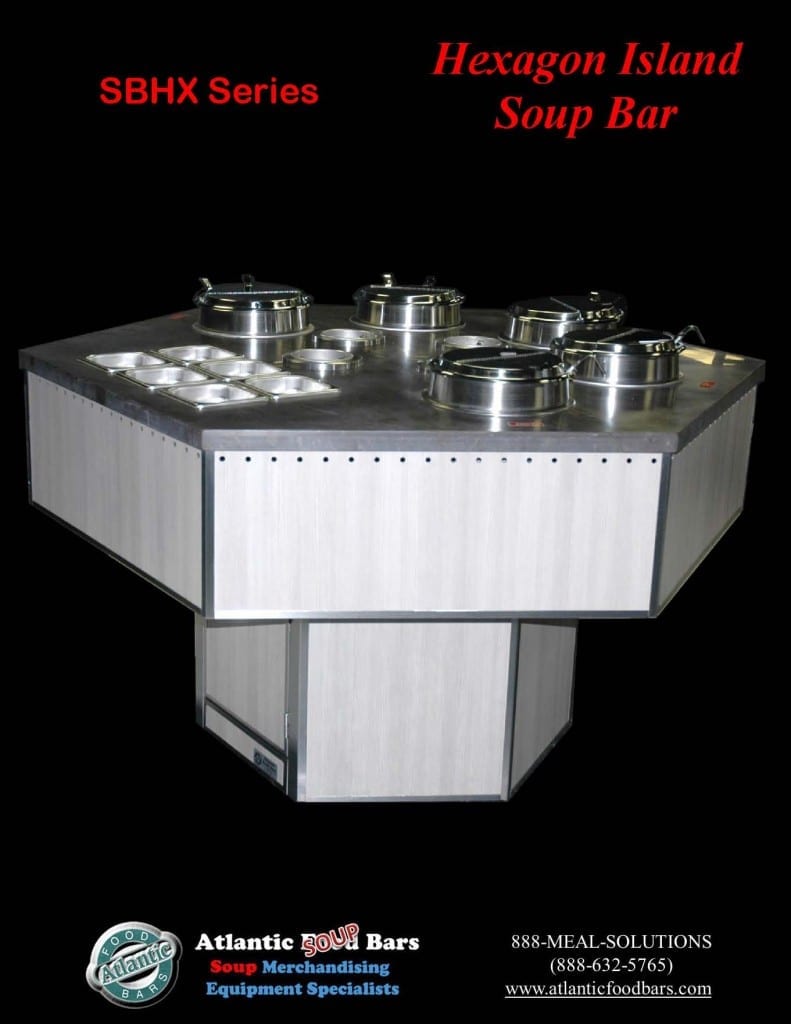 Atlantic Food Bars - Hexagon Soup Bar - SBHX 1