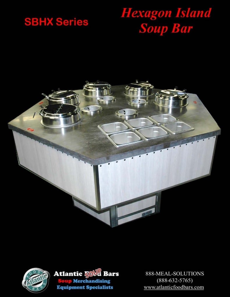 Atlantic Food Bars - Hexagon Soup Bar - SBHX 2
