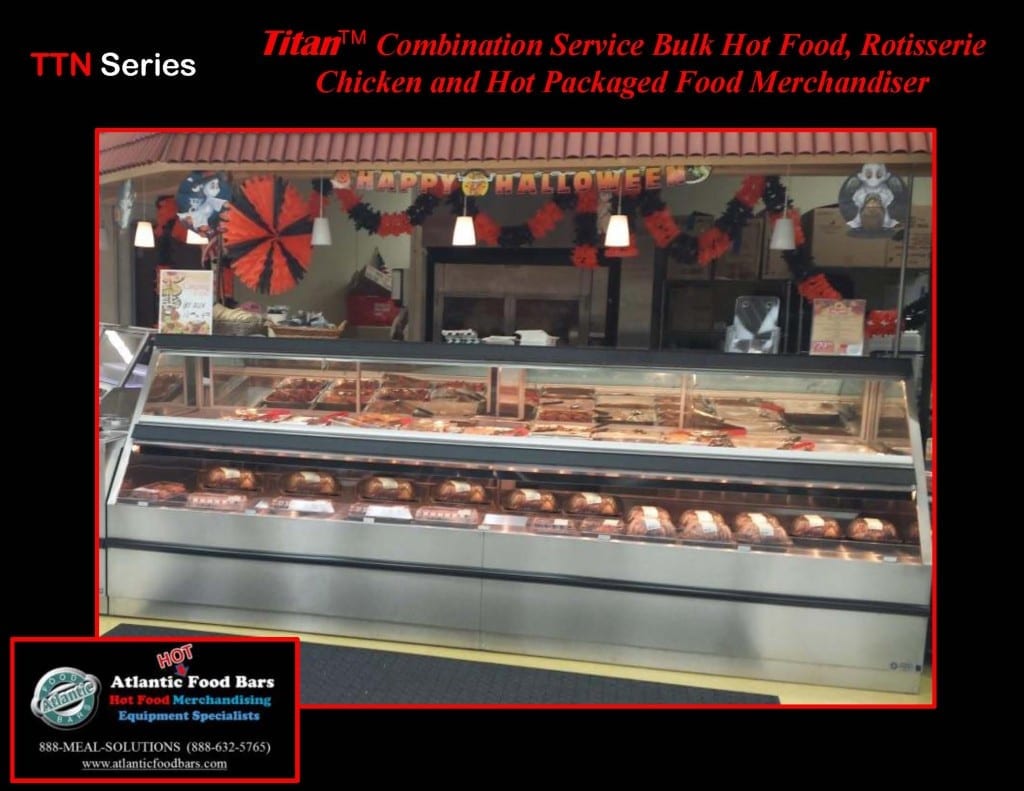 Atlantic Food Bars - Hot and Cold Lineup featuring Combination Service Hot Case, Soup Wedge and Refrigerated Multi-Deck Merchandiser - TTN14444 SW SILR7254 3