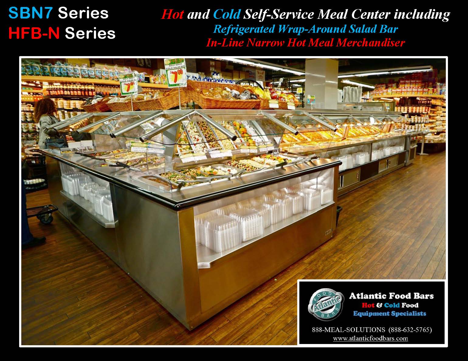 Atlantic Food Bars - Hot and Cold Self-Serve Meal Center - HFB19025-N SOG6230-C WRGCL4630 SBN7 1