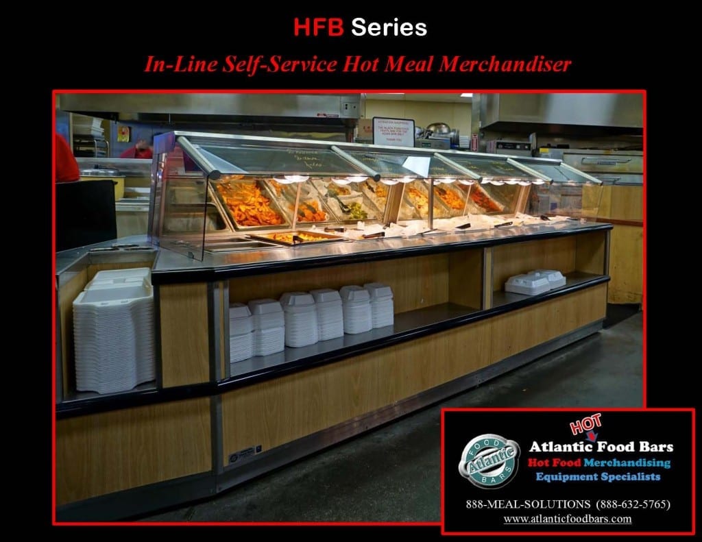 Atlantic Food Bars - In-Line Self-Service Hot Meal Merchandiser - HFB12043 2