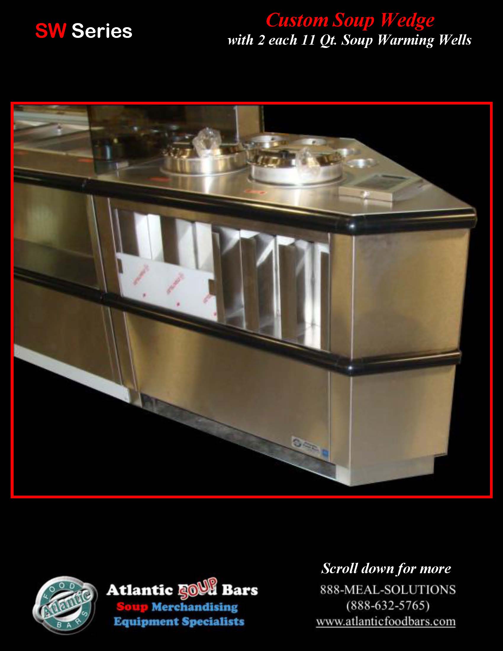 Atlantic Food Bars - Custom Wedge Soup Bar 1