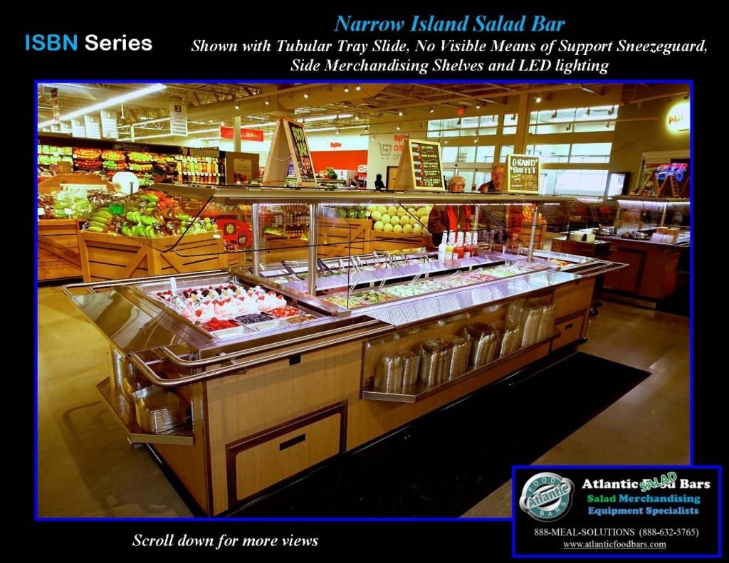 Atlantic Food Bars - Narrow Island Olive Bar with Tubular Tray Slide - ISBN-SPRN2-TS-VH_Page_2
