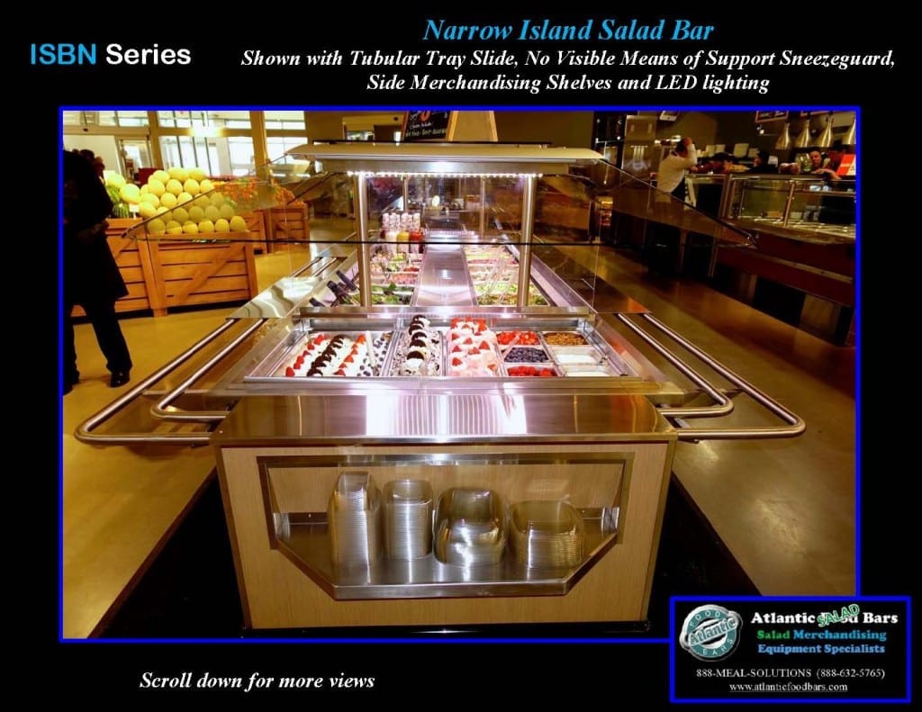 Atlantic Food Bars - Narrow Island Olive Bar with Tubular Tray Slide - ISBN-SPRN2-TS-VH_Page_3