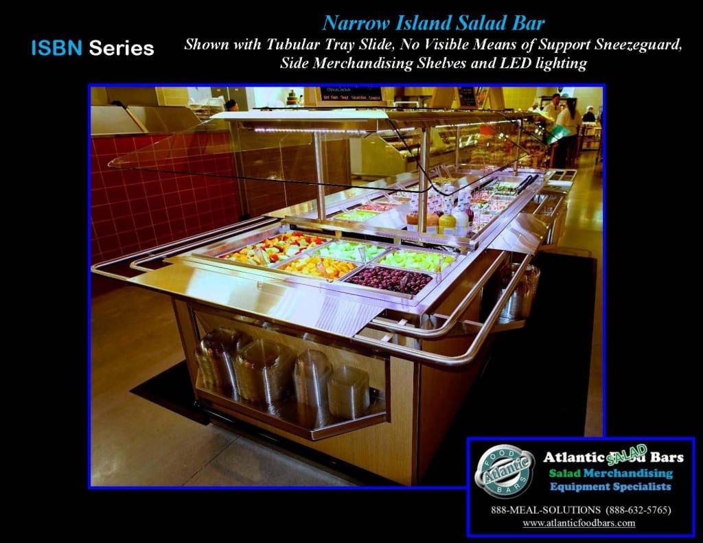 Atlantic Food Bars - Narrow Island Olive Bar with Tubular Tray Slide - ISBN-SPRN2-TS-VH_Page_4