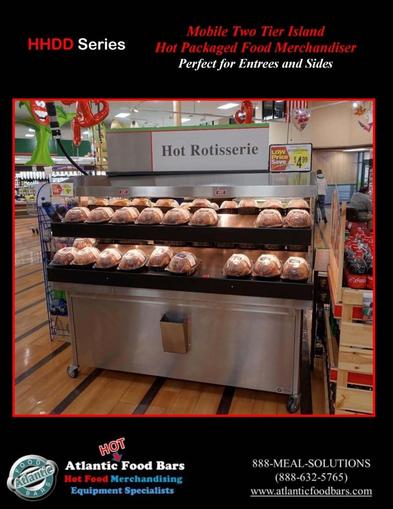 Atlantic Food Bars - Mobile 2-tier Island Hot Packaged Food Merchandiser - HHDD5136_Page_1