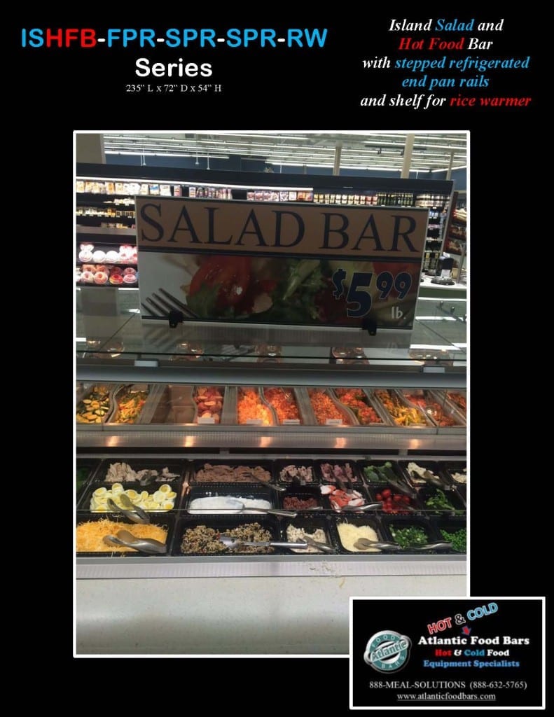 Atlantic Food Bars - 19' Island Salad and Hot Food Bar with Stepped Refrigerated End Pan Rails and Shelf for Rice Warmer - ISHFB-FPR-SPR-SPR-RW_Page_6