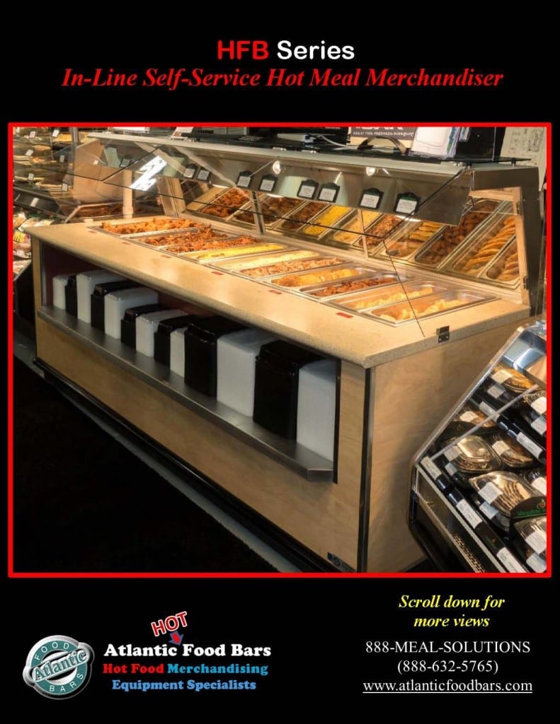 Atlantic Food Bars - 10' In-Line Hot Food Buffet with Woodgrain Laminate - HFB12043_Page_2