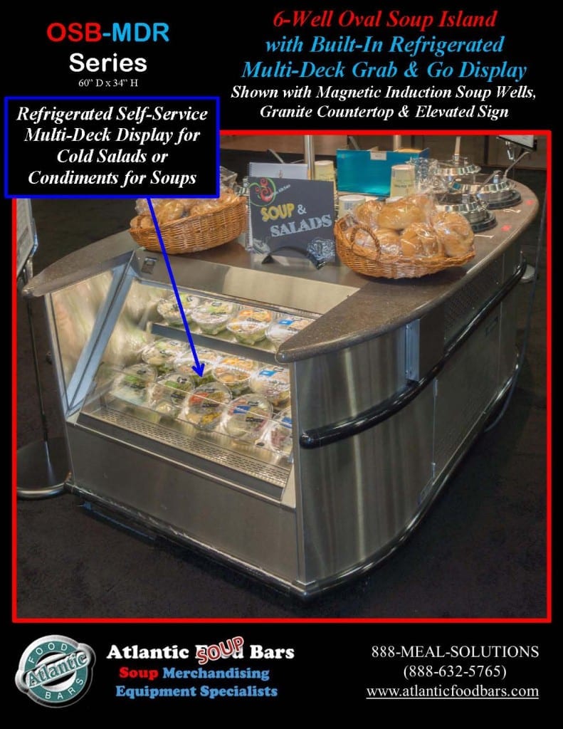 Atlantic Food Bars - 6-Well Oval Soup Bar with Built-In Refrigerated Grab and Go Multi-Deck Display and Elevated Sign - OSB-GC-ISW6-MDR_Page_3