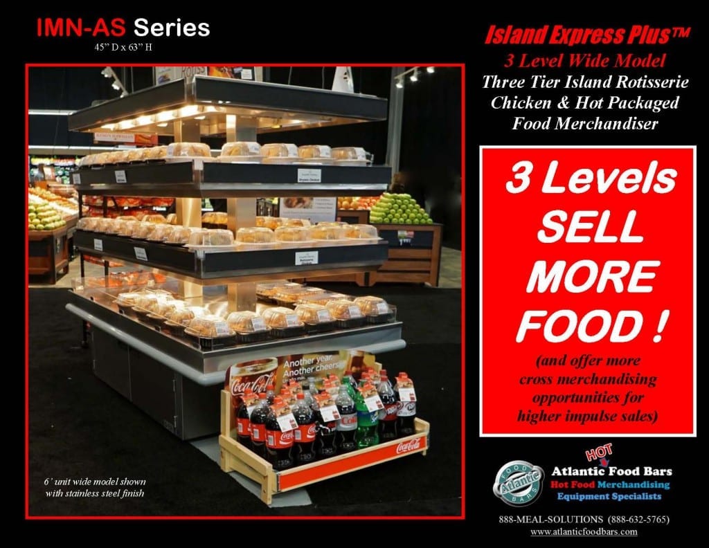 Atlantic Food Bars - Three Level Island Express PLUS Wide Hot Rotisserie Chicken Merchandiser - IMN7245-AS_Page_2