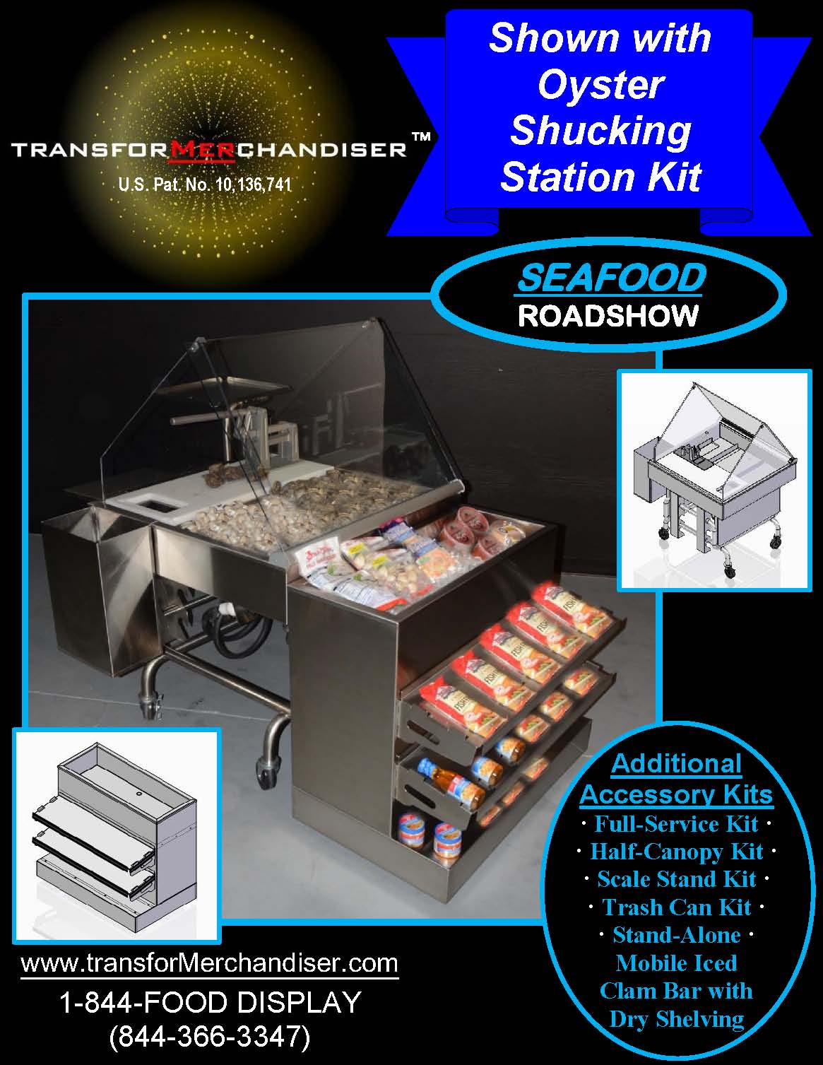 Atlantic Food Bars - The transforMerchandiser - Roadshow Mobile Ice Displays for Seafood