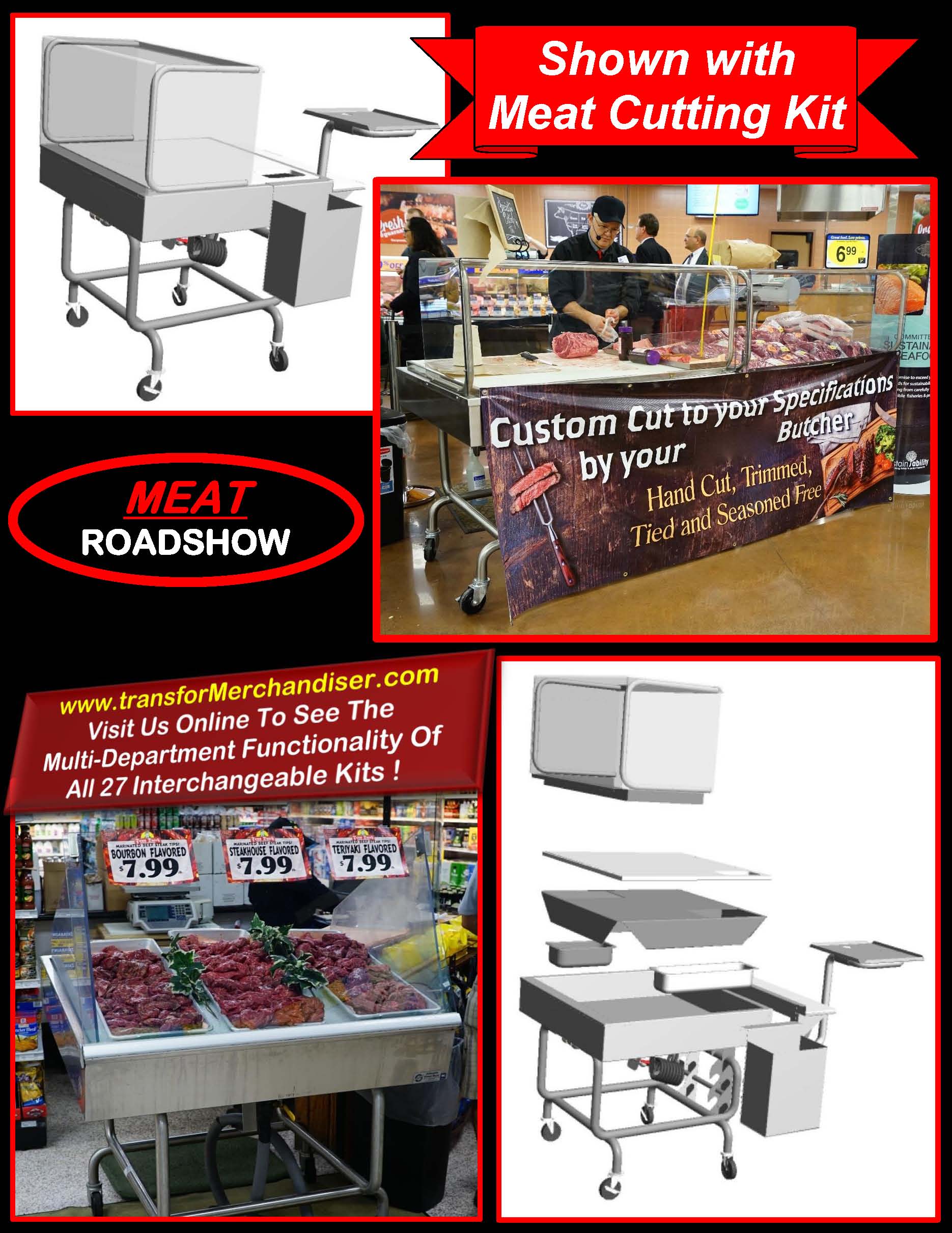 Atlantic Food Bars - The transforMerchandiser - Roadshow Mobile Ice Displays for Meat