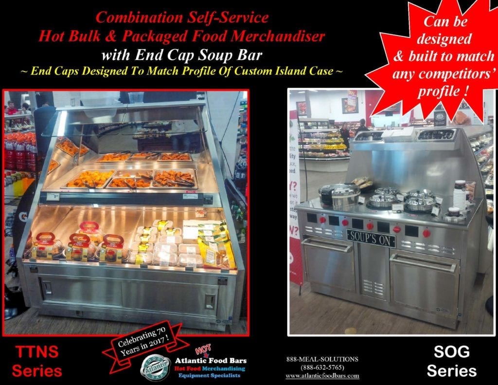 Atlantic Food Bars - Custom End Caps to Match Competitor's Island Profile - TTNS SOG Series