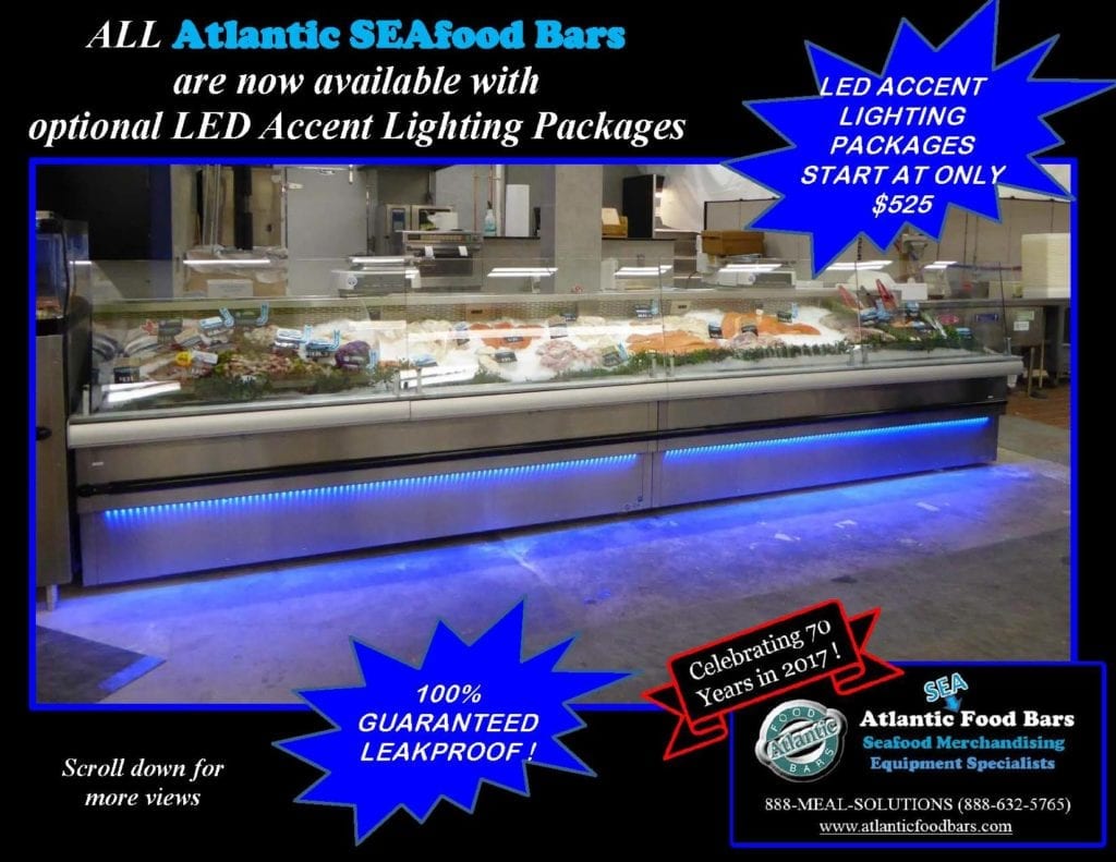 Atlantic Food Bars - LED Accent Lighting - Swing-Out Glass Hardware - FSCN Series Refrigerated Seafood Case_Page_1