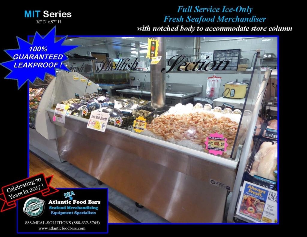 Atlantic Food Bars - Mobile Ice-Only Seafood Merchandiser with Column Notch - MIT9636-EW-FS-SS-TM-UO-WS_Page_2