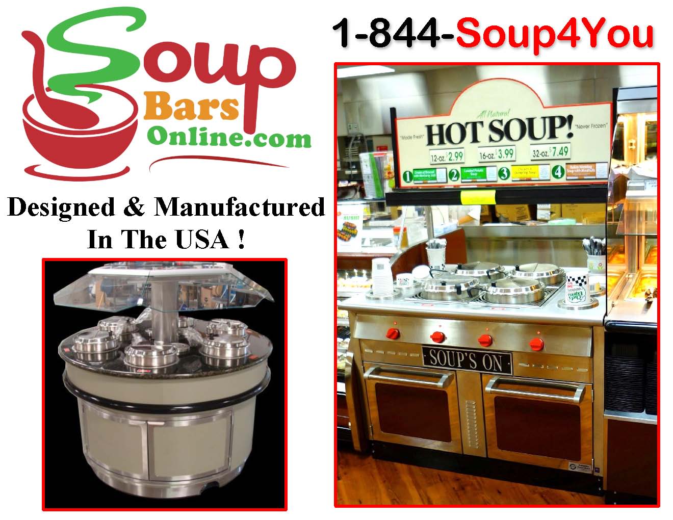 The worldwide leader in Soup Bar design and manufacturing!