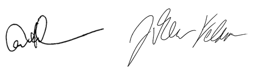 Carl and Drew signatures