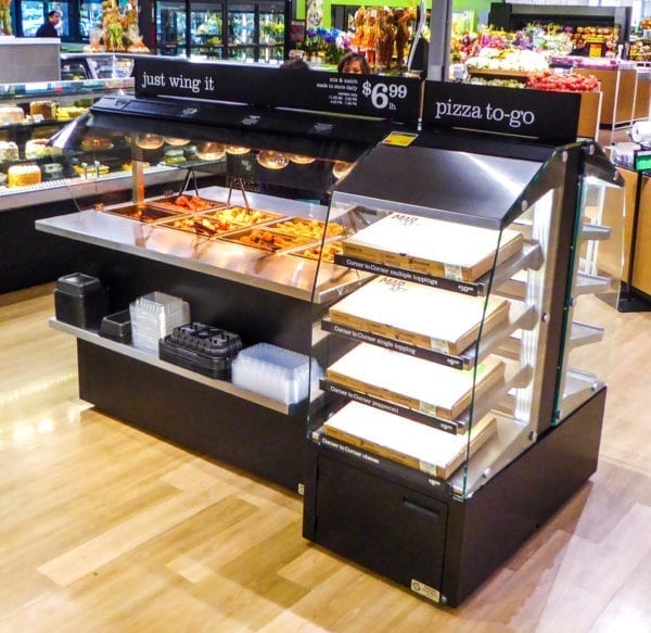 Mobile Hot Wing Bar and Self-Service Multi Level Hot Grab & Go Pizza and Sandwich Module - Atlantic Food Bars - MHFC6044 MHPF2446 1