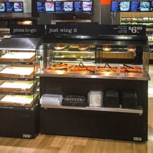Mobile Hot Wing Bar and Self-Service Multi Level Hot Grab & Go Pizza and Sandwich Module - Atlantic Food Bars - MHFC6044 MHPF2446 2