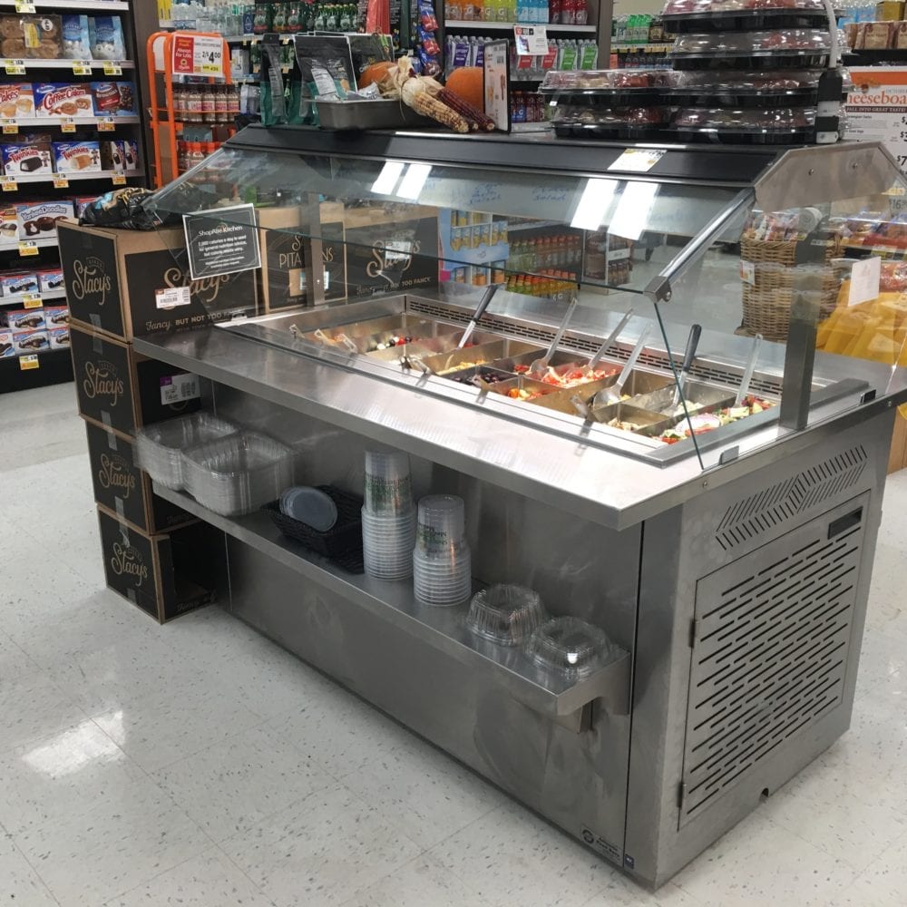 Mobile Salad & Olive Bar with Air Overflow Refrigeration - MRM6044-AOF