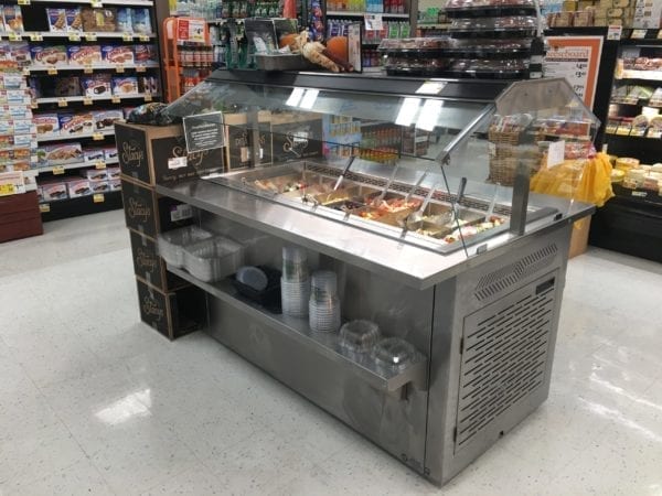 Mobile Olive Bar with Air Overflow Refrigeration - Atlantic Food Bars - MRM6044-AOF 1