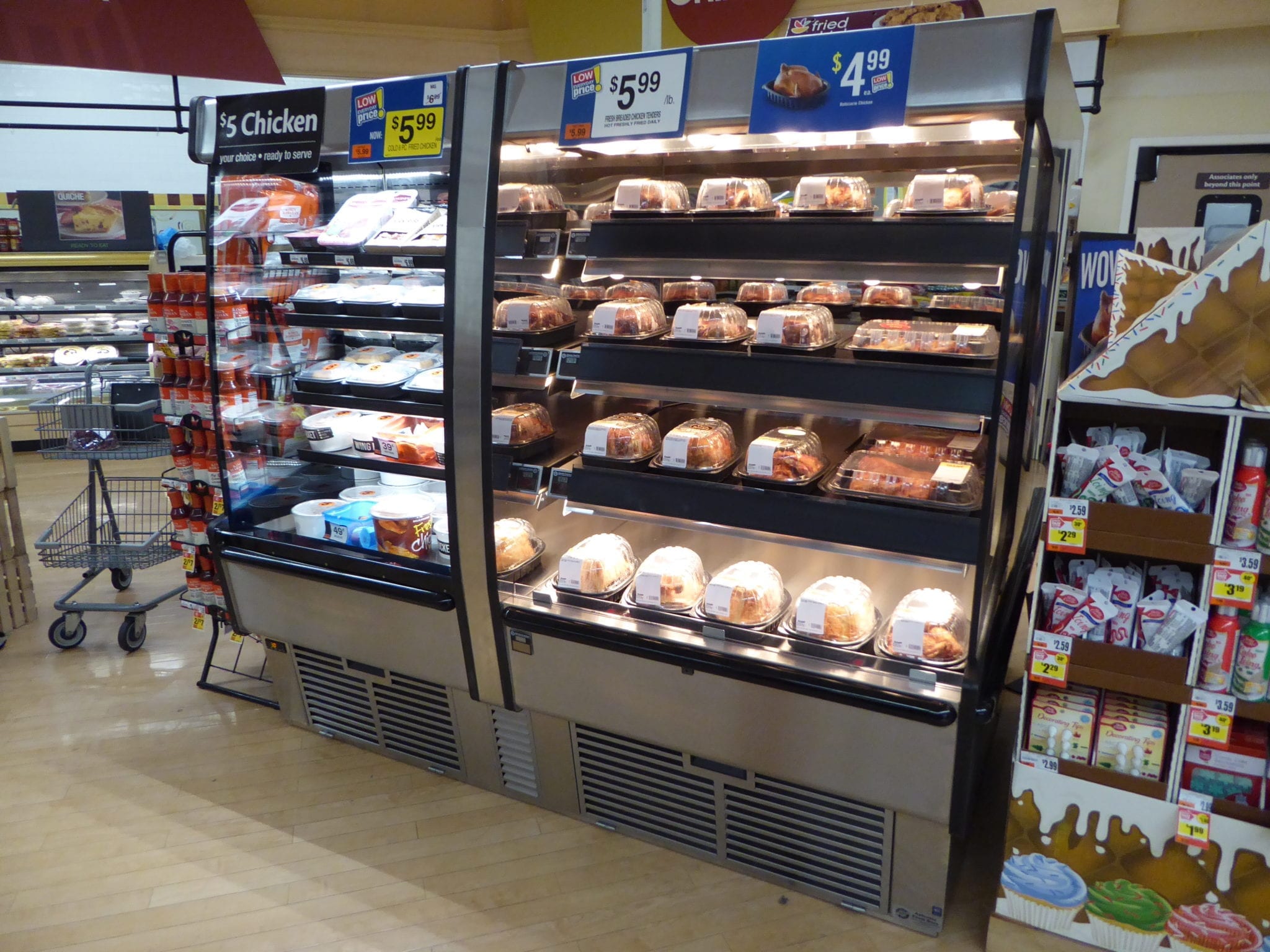 Combination Hot/Cold Packaged Food Case Atlantic Food Bars HCI7872