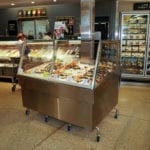 Iced Stone Crab Merchandiser with Column Notch - Custom Mobile Display - Atlantic Food Bars 1