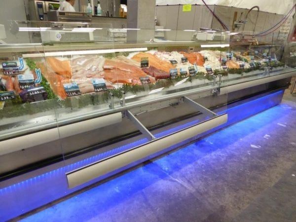 Refrigerated Seafood Case with LED Lighting - Atlantic Food Bars - (2) FSCN9642-LED 4