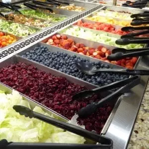 Stainless Steel Food Pans featuring Flange-Free Design on Long Sides, NSF Rounded Corners, and Finger Tabs for Easy Removal - Atlantic Food Bars 3