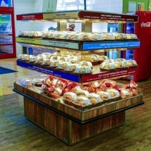 Island Express Plus Three Level Hot Grab and Go Merchandiser - Wide Model - Atlantic Food Bars - IMN7245-AS 5