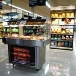 Mobile Packaged Hot Food Merchandiser - Single Level - Atlantic Food Bars - HH5125 1