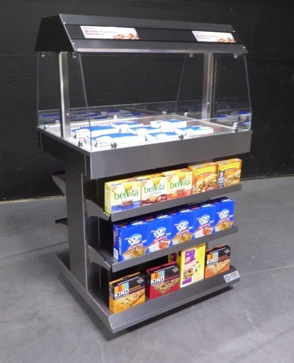 Next Gen Mobile Packaged Hot Food Merchandiser - Single Level - Atlantic Food Bars - HH3625-NG 4a