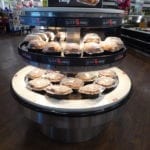 Round Hot Rotisserie Chicken Grab and Go Merchandiser - Two Levels - Atlantic Food Bars - RHP6060T 2