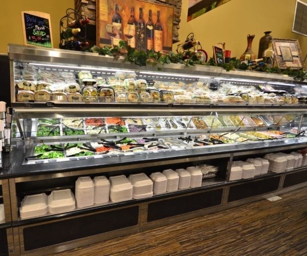 Salad Bar and Soup Bar with Overhead Refrigerated Grab and Go Canopy - Atlantic Food Bars - SLSB19236 SOG4836-RC 3