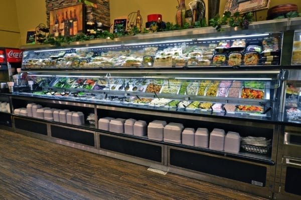 Salad Bar and Soup Bar with Overhead Refrigerated Grab and Go Canopy - Atlantic Food Bars - SLSB19236 SOG4836-RC 4