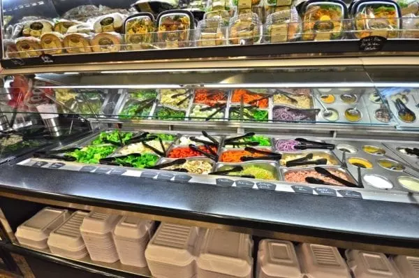 Salad Bar and Soup Bar with Overhead Refrigerated Grab and Go Canopy - Atlantic Food Bars - SLSB19236 SOG4836-RC 5