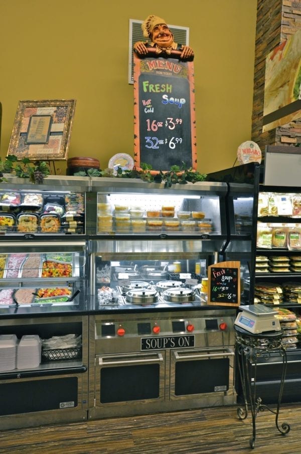 Salad Bar and Soup Bar with Overhead Refrigerated Grab and Go Canopy - Atlantic Food Bars - SLSB19236 SOG4836-RC 6