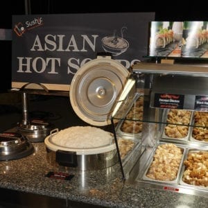 Self Service End Cap Hot Food Bar with Soup Wells and Rice Cooker - Atlantic Food Bars - HFB14434-SBM 4
