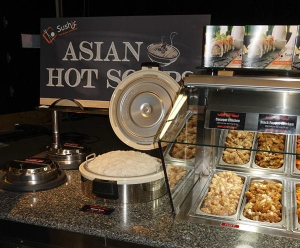Self Service End Cap Hot Food Bar with Soup Wells and Rice Cooker - Atlantic Food Bars - HFB14434-SBM 4