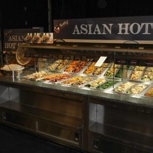 Self Service End Cap Hot Food Bar with Soup Wells and Rice Cooker - Atlantic Food Bars - HFB14434-SBM 5