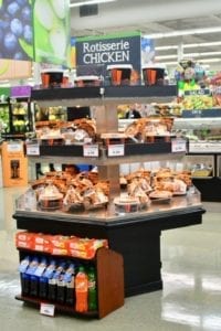 Hex-A-Hot Rotisserie Chicken Hexagon Two Levels - Atlantic Food Bars HXH5648-T 1