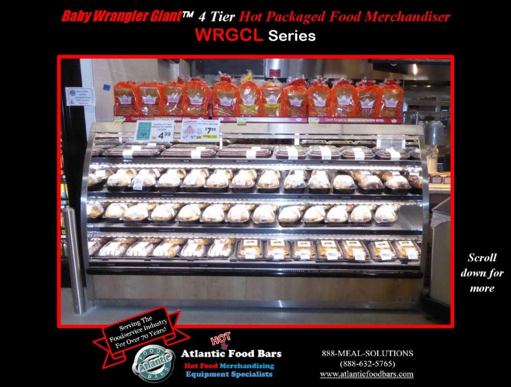 Atlantic Food Bars - Convertible Full to Self Service Hot Food Bar - In-Line with Baby Wrangler Giant Four Level Hot Grab & Go Case - SHFBCS WRGCL_Page_3