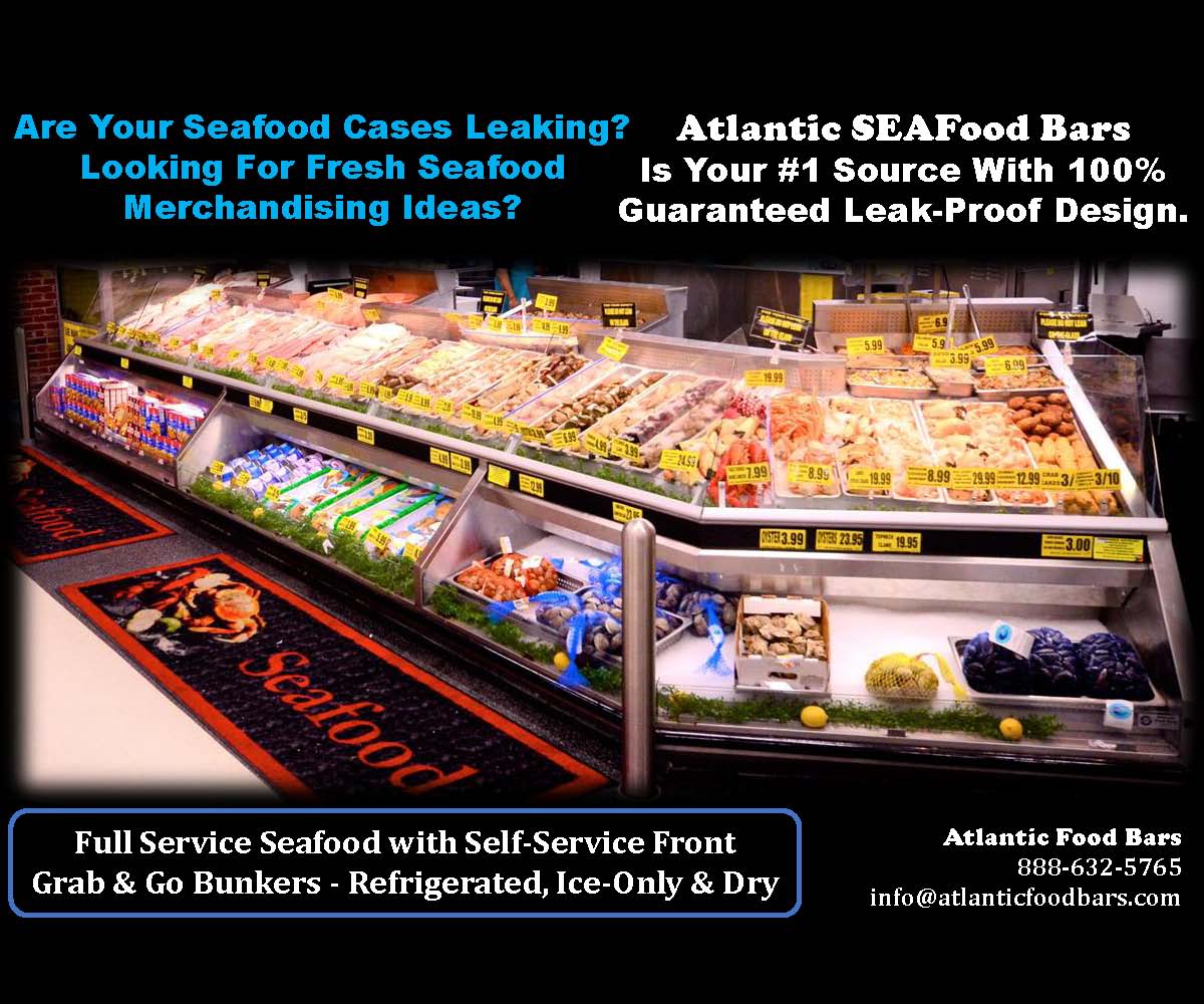 Atlantic SEAFood Bars - Fresh Seafood Merchandising Ideas - Guaranteed Leak Proof 1a